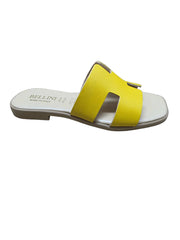 Papuci Piele Naturala Lux Vibe Galben Bellini