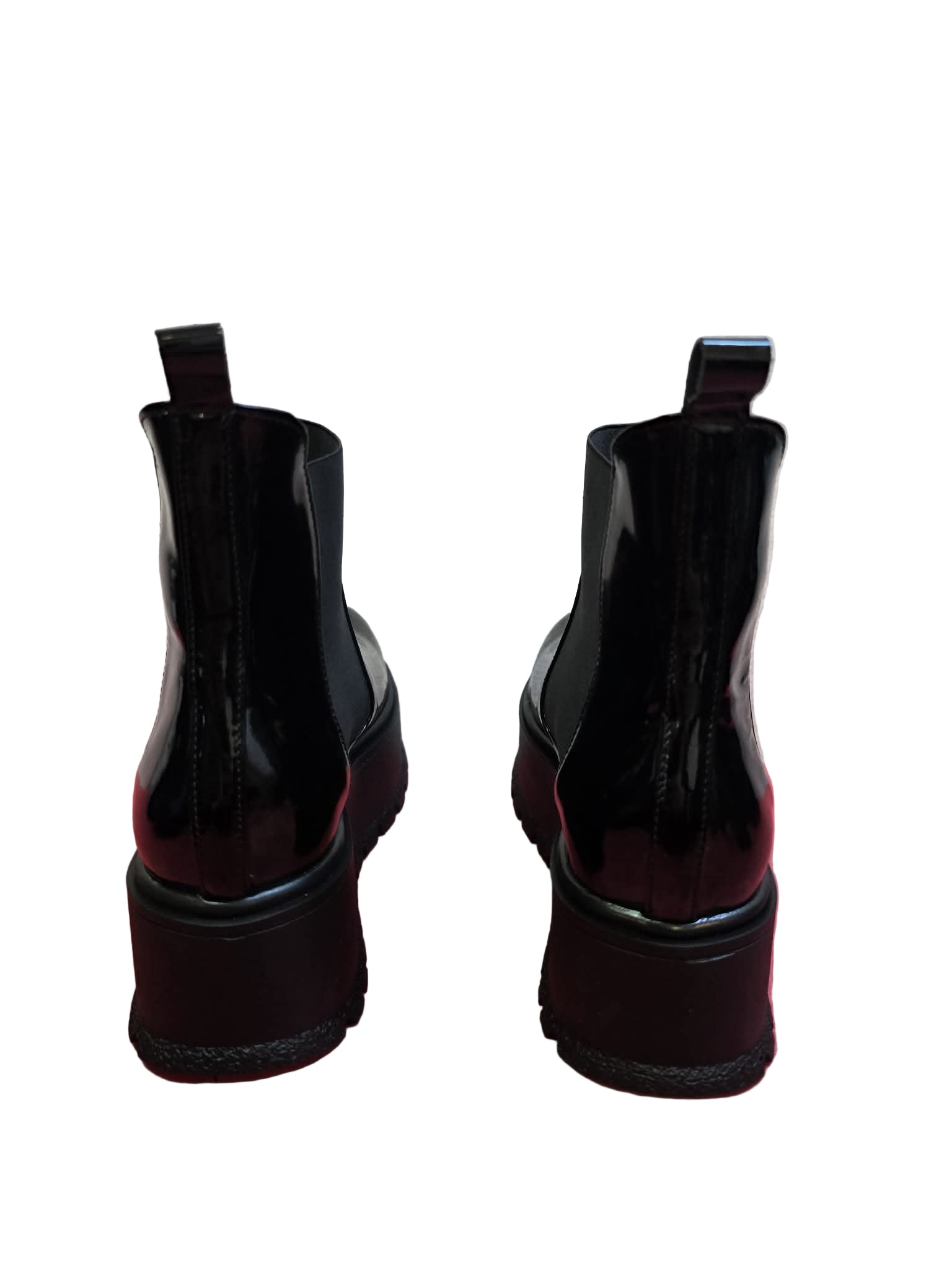 Ghete Piele Naturala Eros Black Naplac