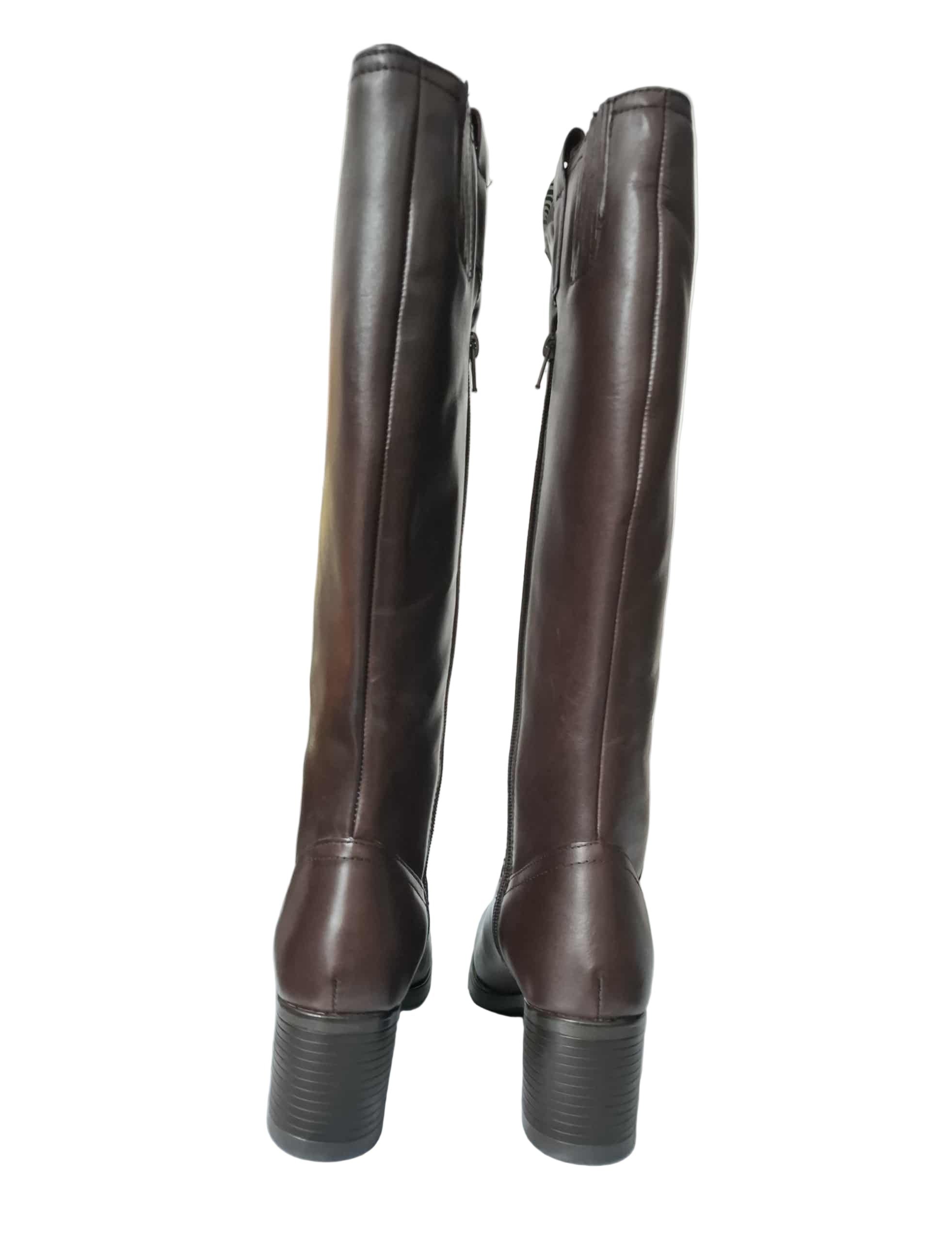 Cizme Piele Naturala WB70H06 Brown Parrotto