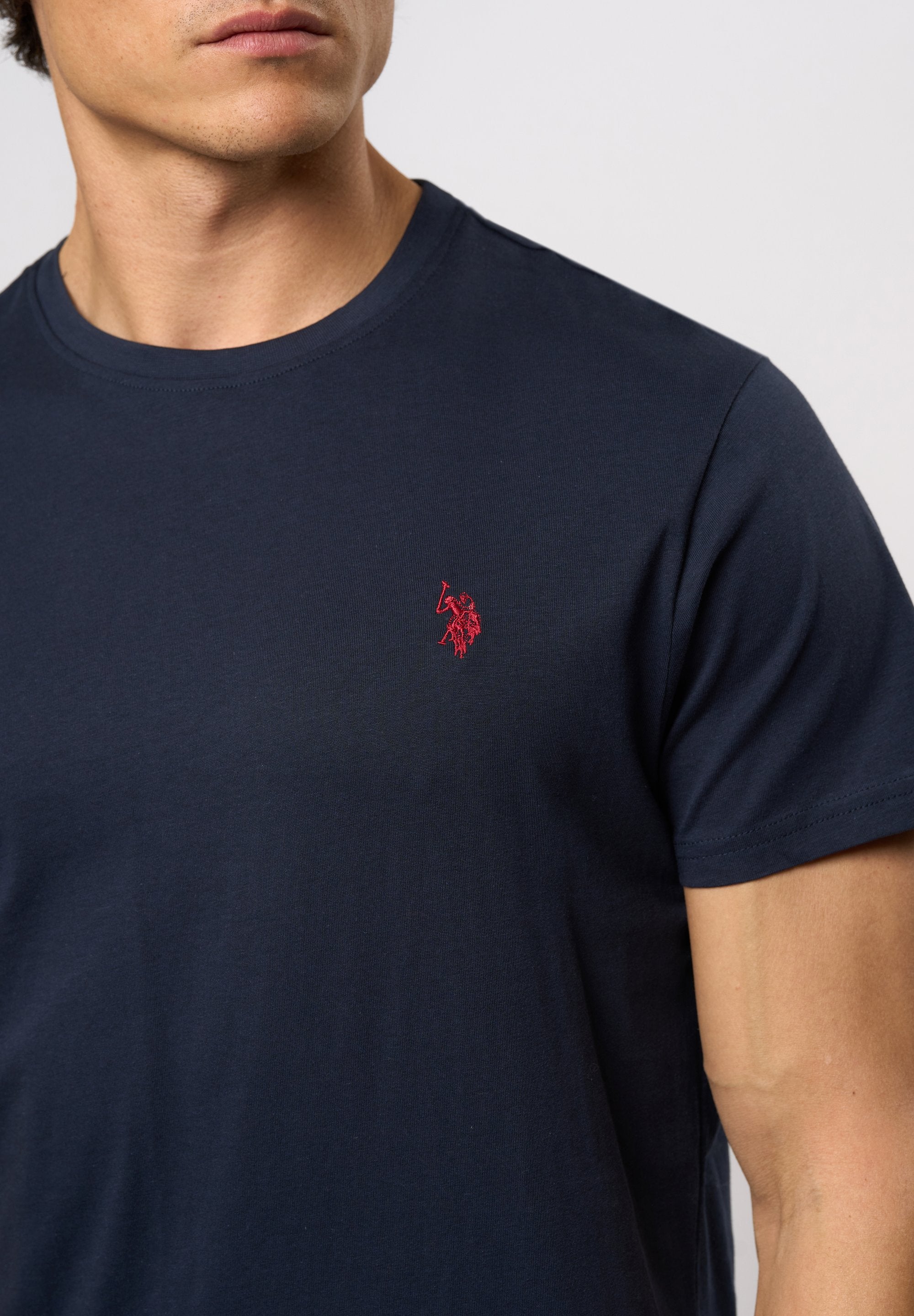 Tricou Basic  ARJUN dark sapphire - U.S. POLO ASSN