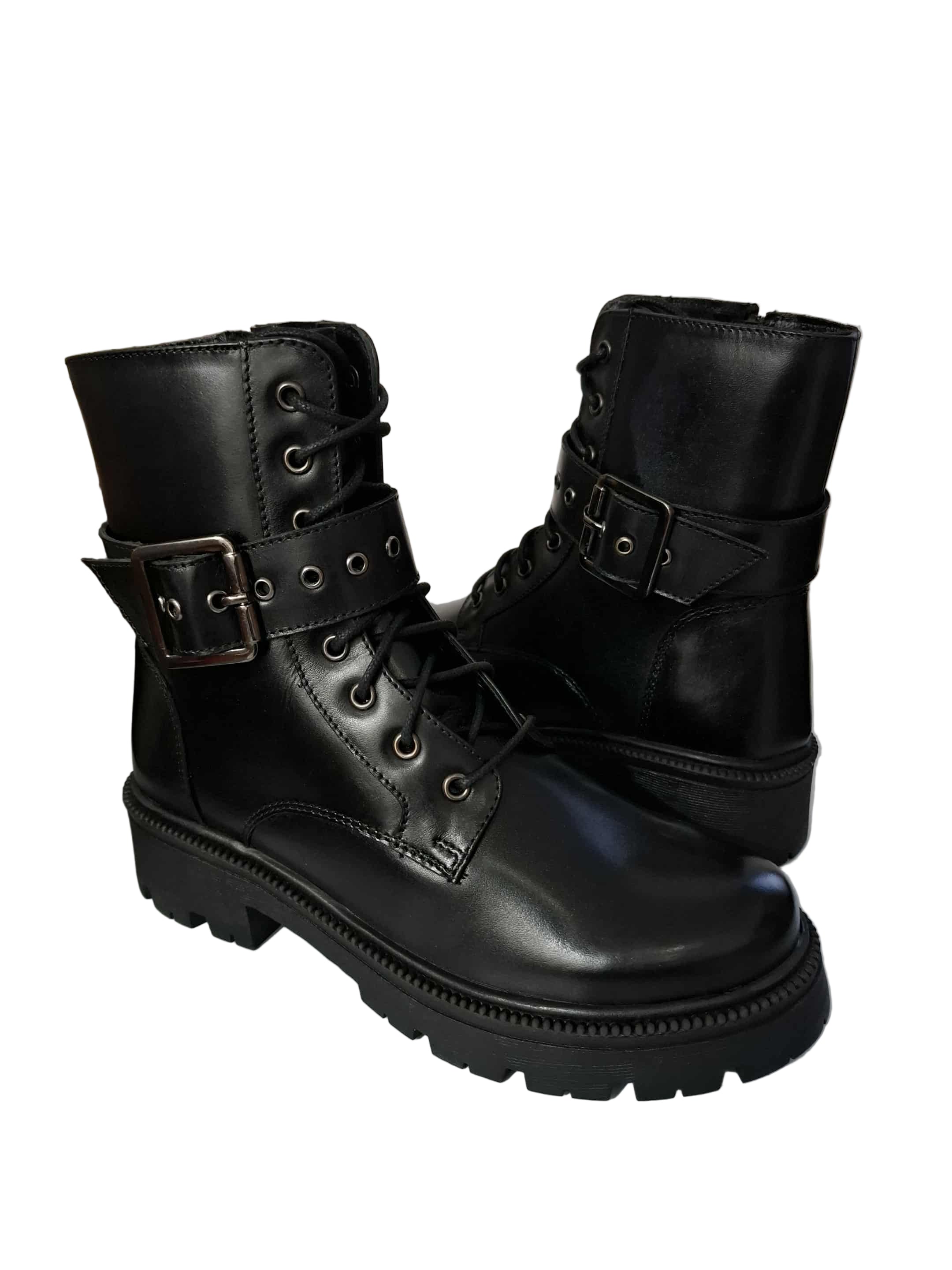 Ghete Piele Naturala Bellini A2065 Black