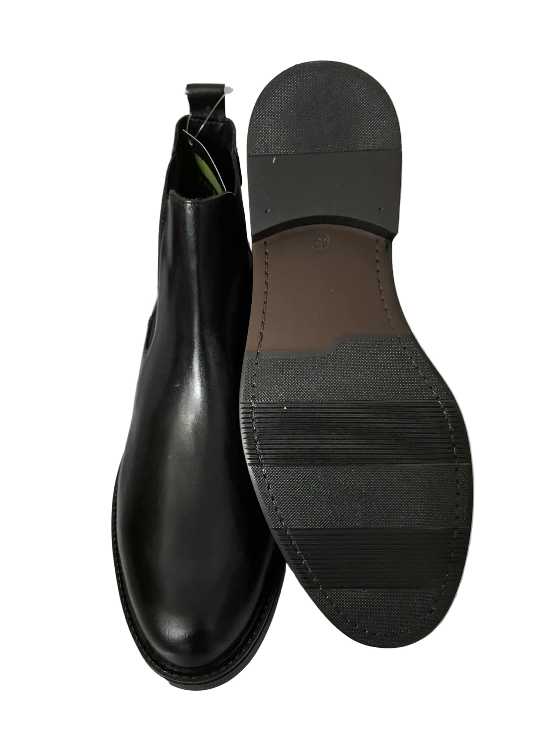 Ghete Piele Naturala MH65H04 Black Parrotto