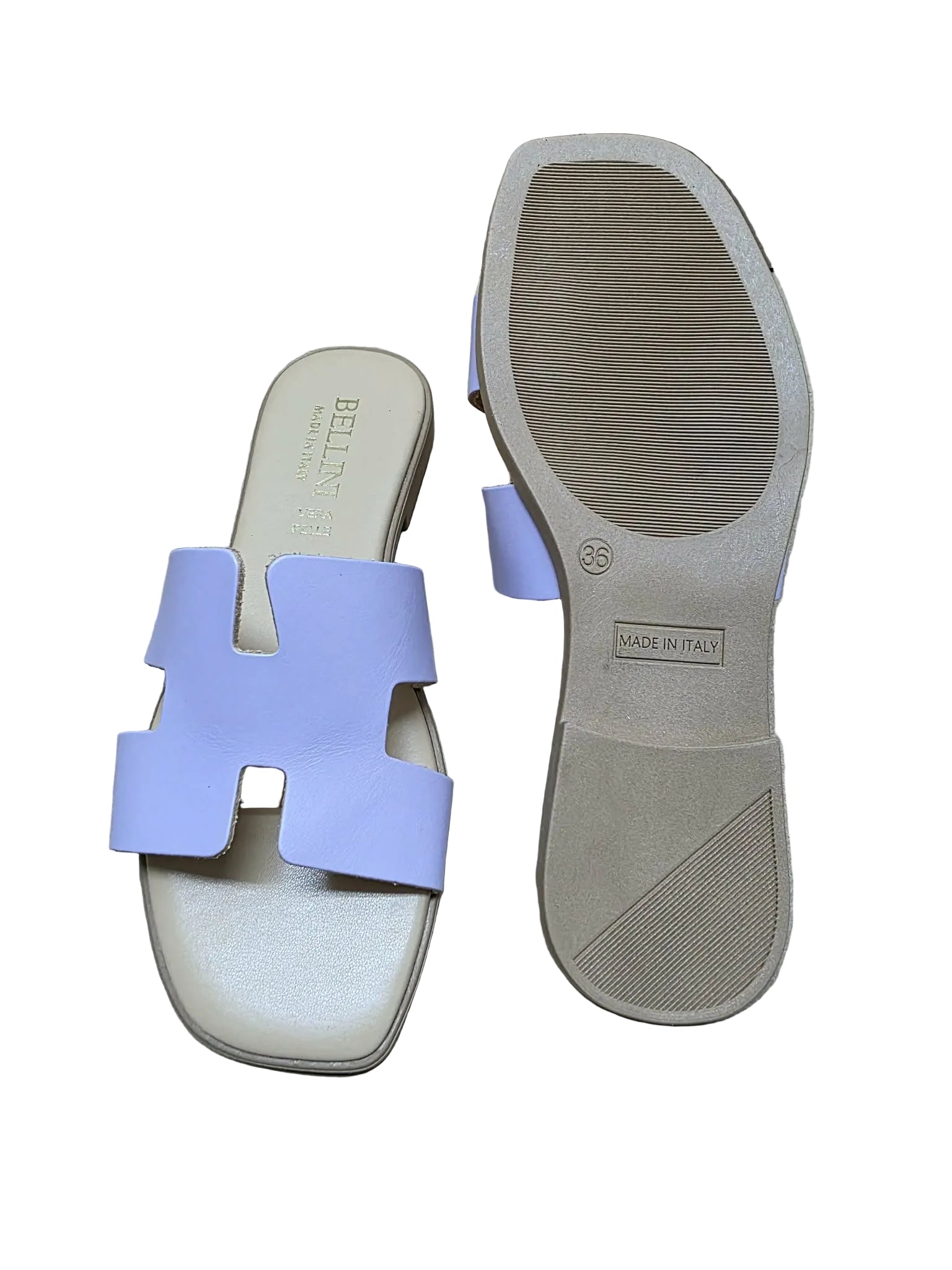 Papuci Piele Naturala Lux Vibe Lila Bellini