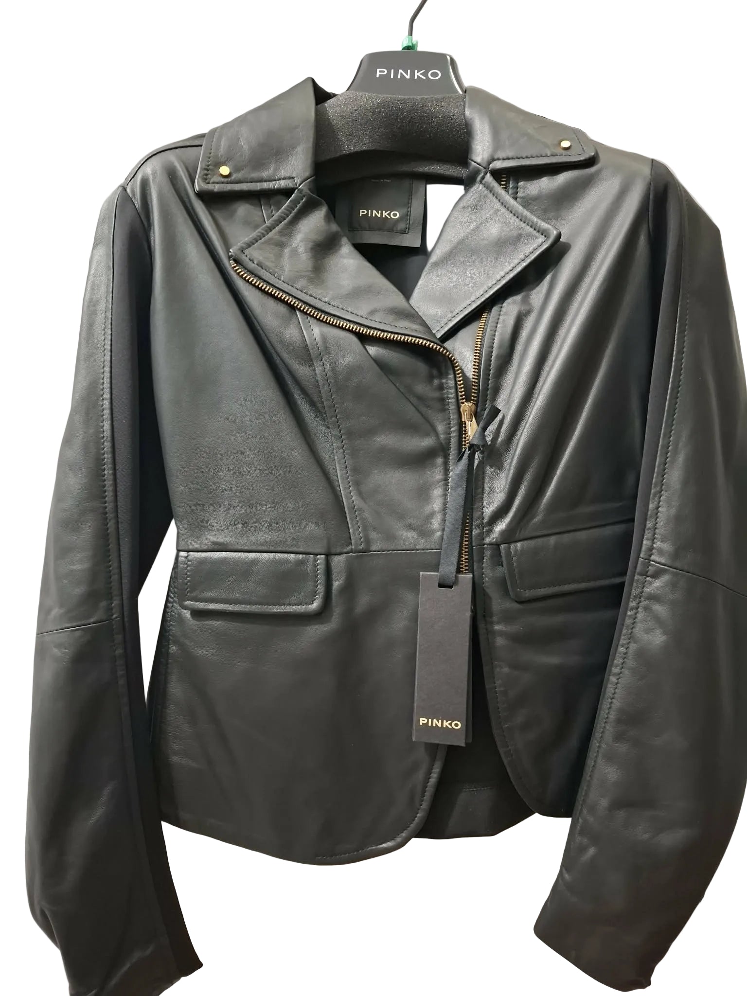 Geaca Piele Naturala Pinko  Different Zip Franco One