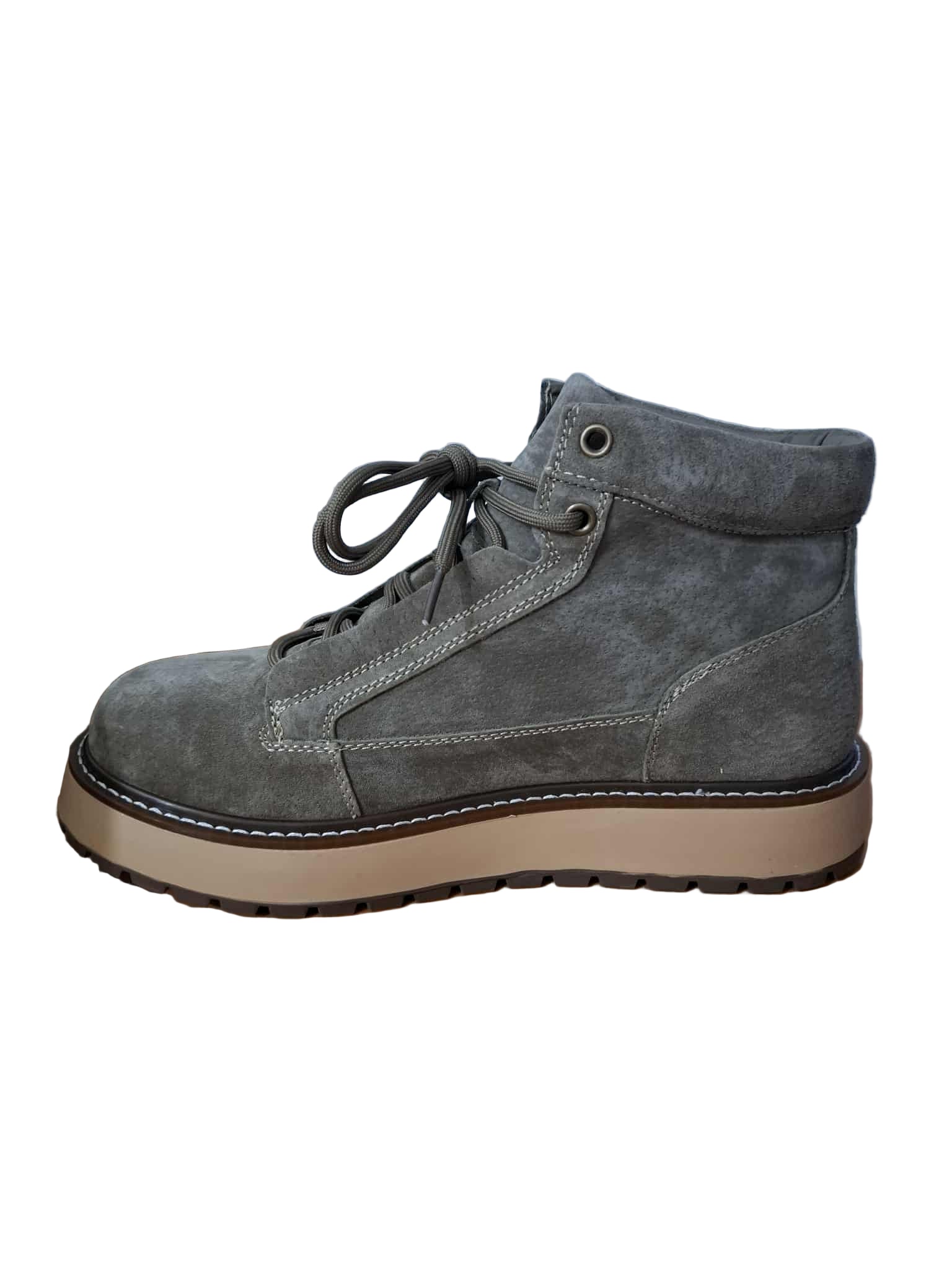 Ghete Piele Naturala Battisto Lascari MBH-1 Grey