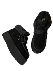 Ghete Piele Naturala Tip UGG 1270  Black - Energy