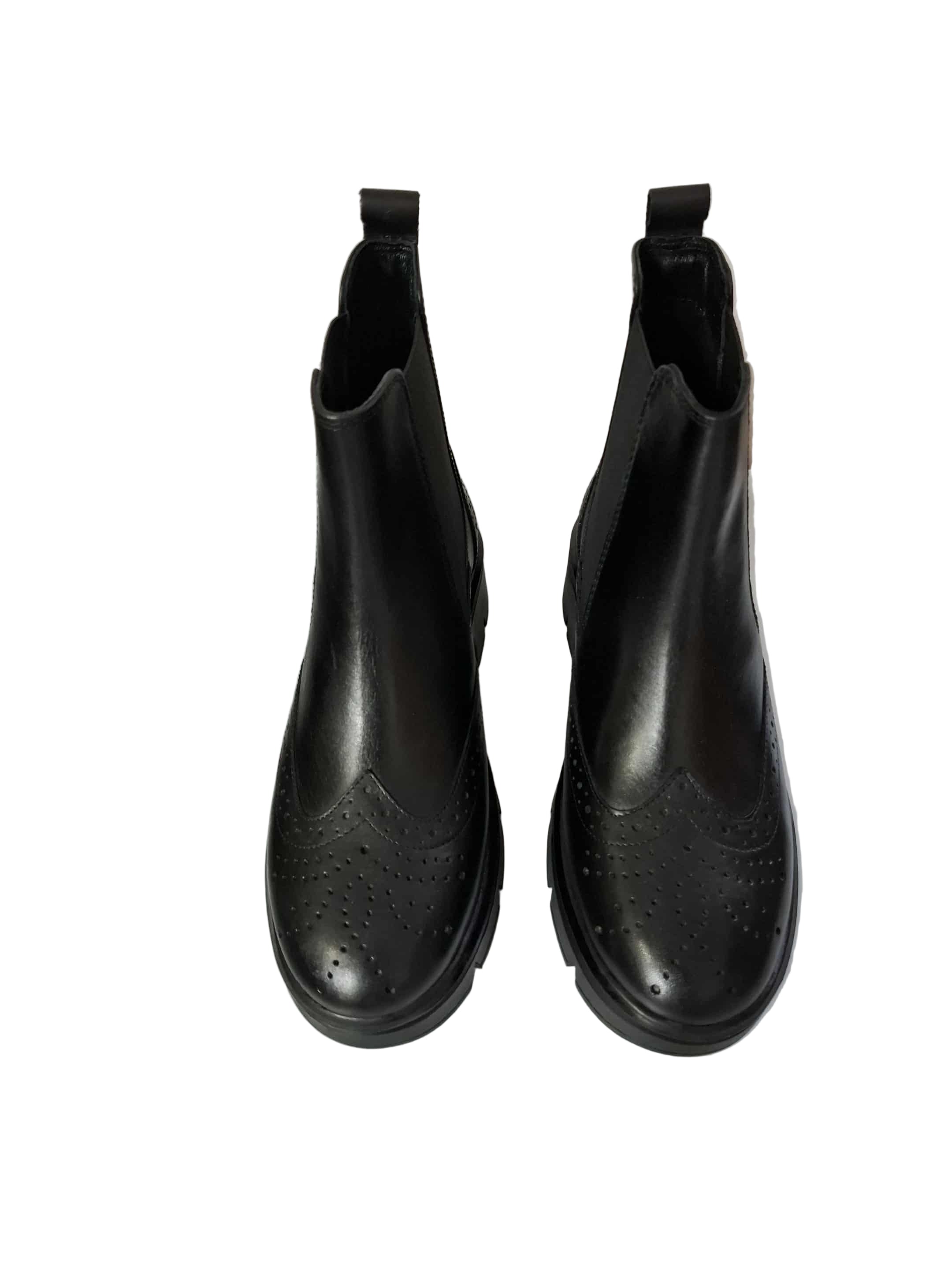 Ghete Piele Naturala Bellini A2030 Black