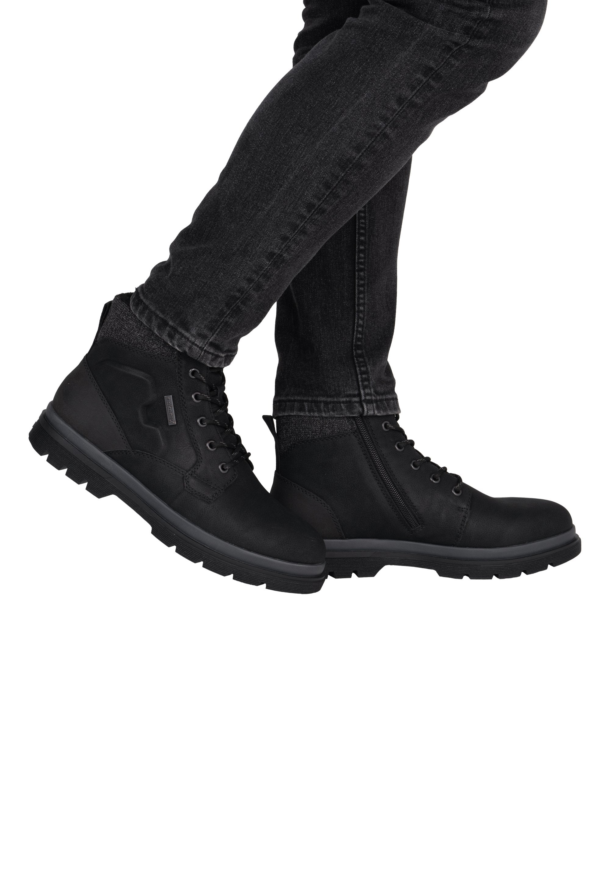 Ghete TEX Rieker F7010-00 Black