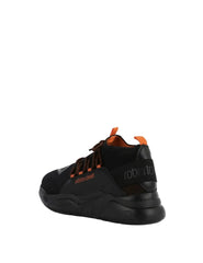 Sneakers Black Contrast Logo Strap - Roberto Cavalli