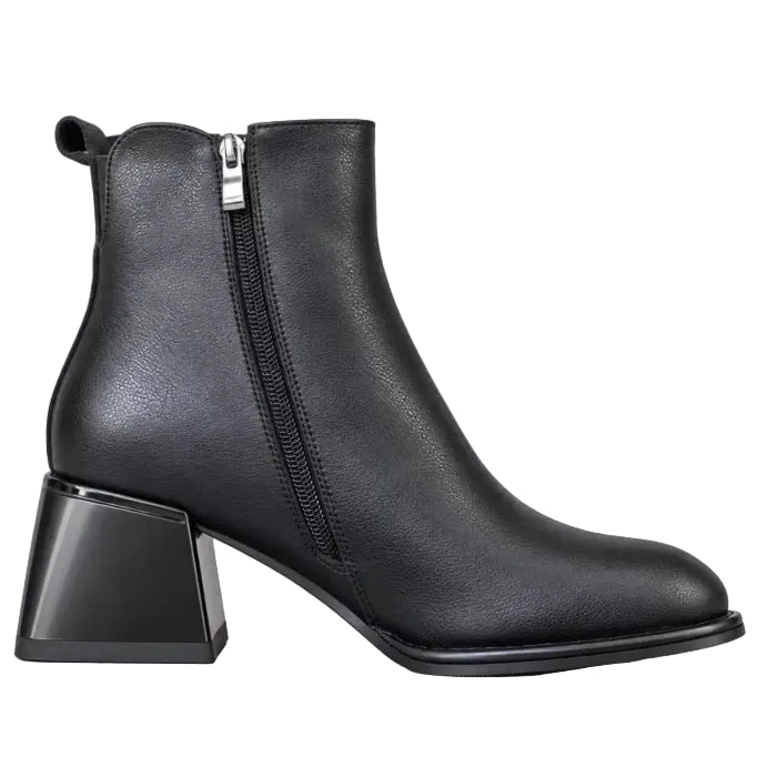 Ghete Piele Naturala ZP07 Black  - Lulu