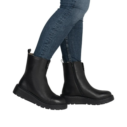 Ghete Rieker Piele Naturala 70453-00