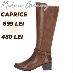 Cizme Piele Naturala Fiona COGNAC - Caprice