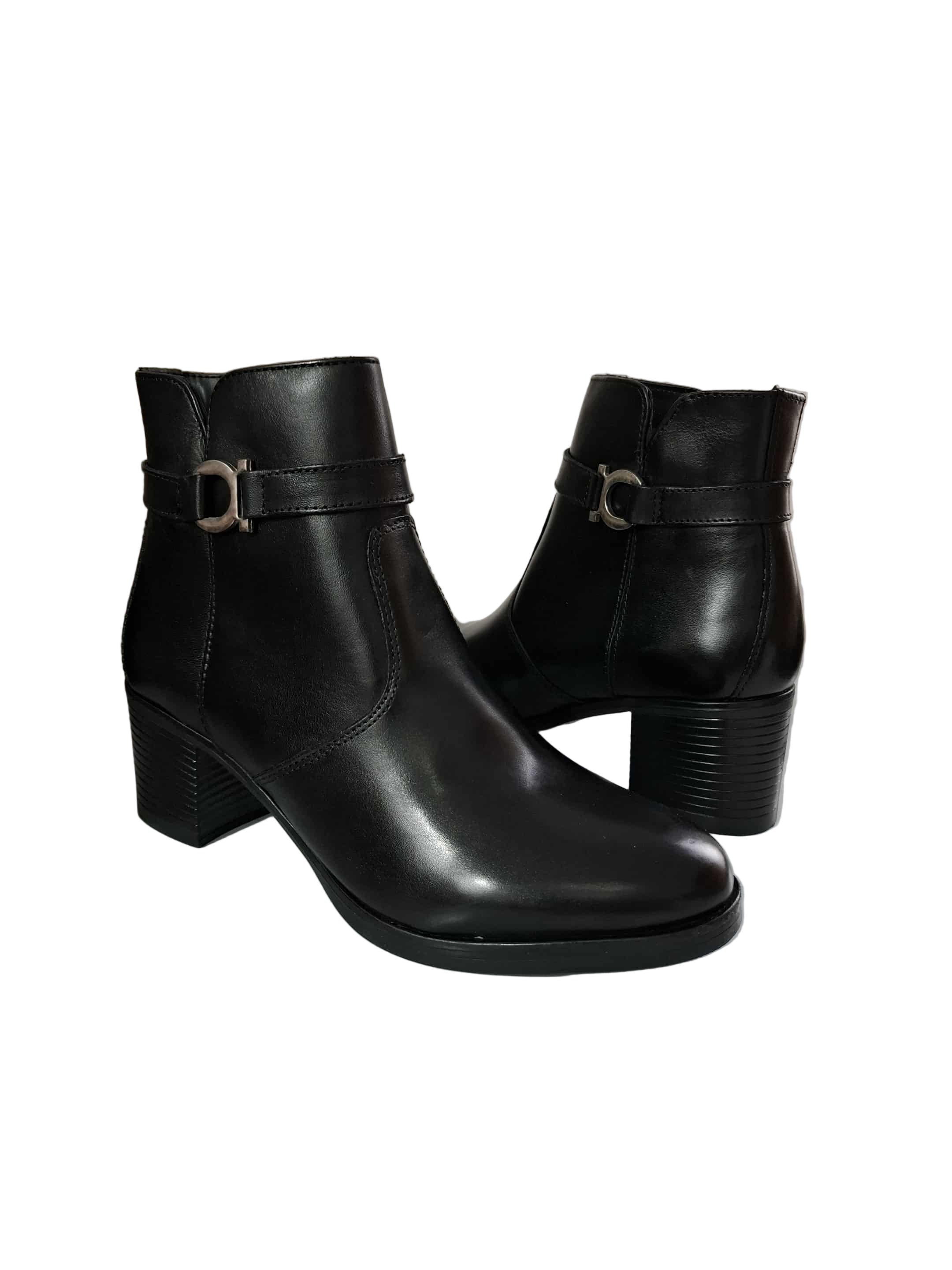 Ghete Piele Naturala Parrotto VH07H05 Black