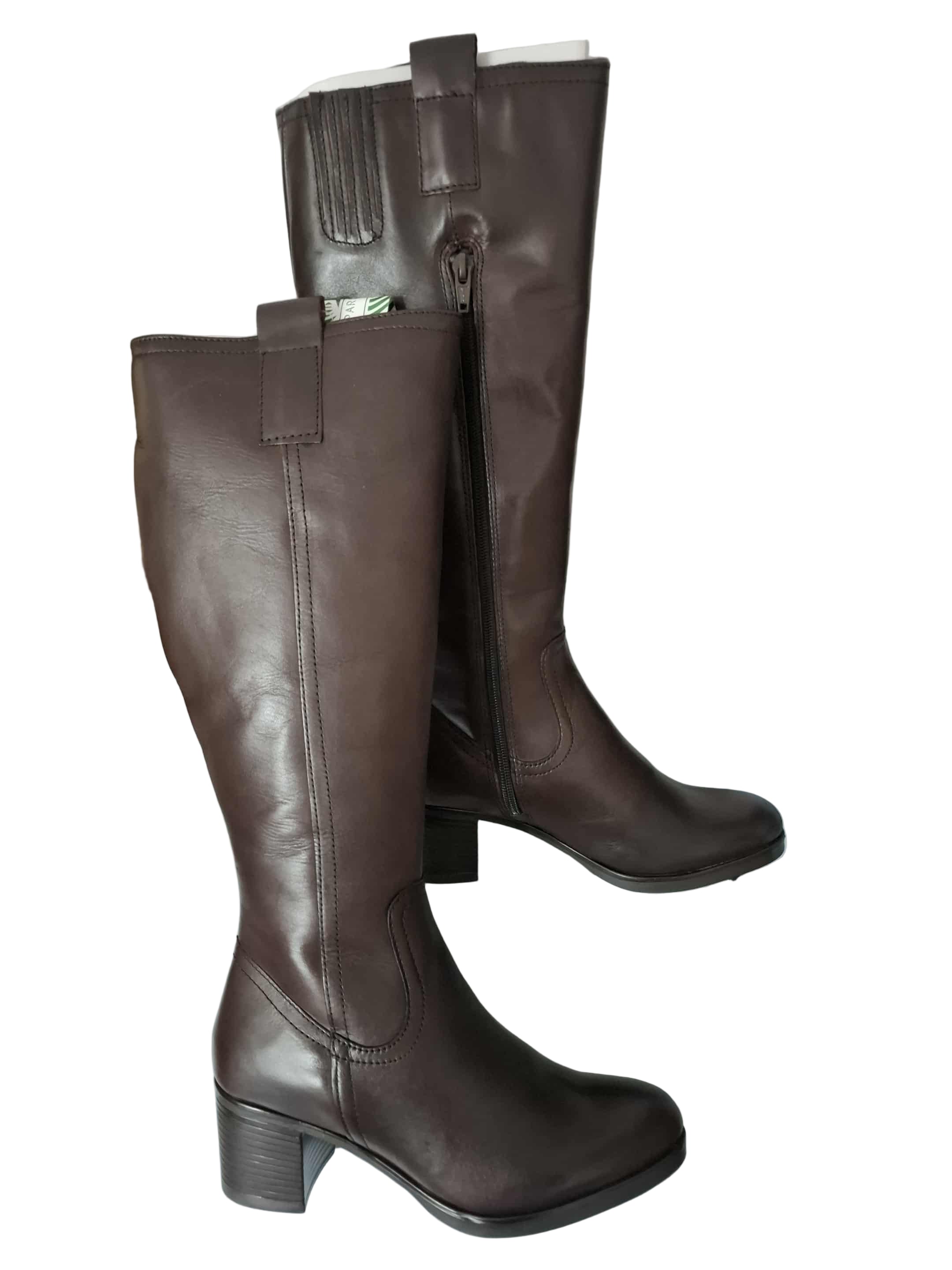 Cizme Piele Naturala WB70H06 Brown Parrotto