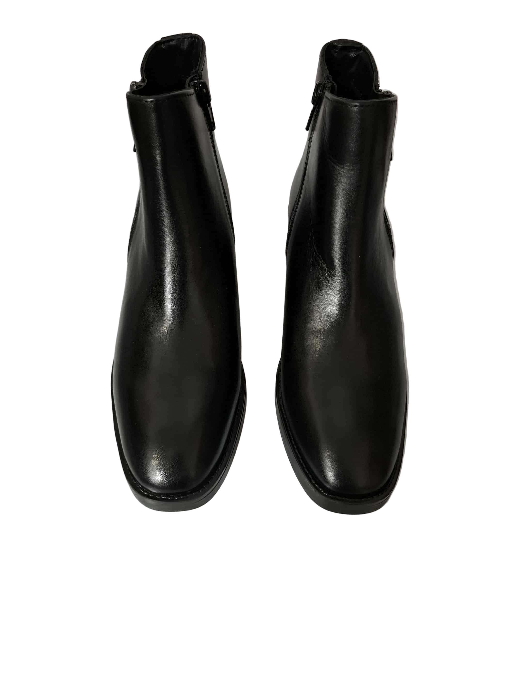 Ghete Piele Naturala Parrotto VB22-4202 Black