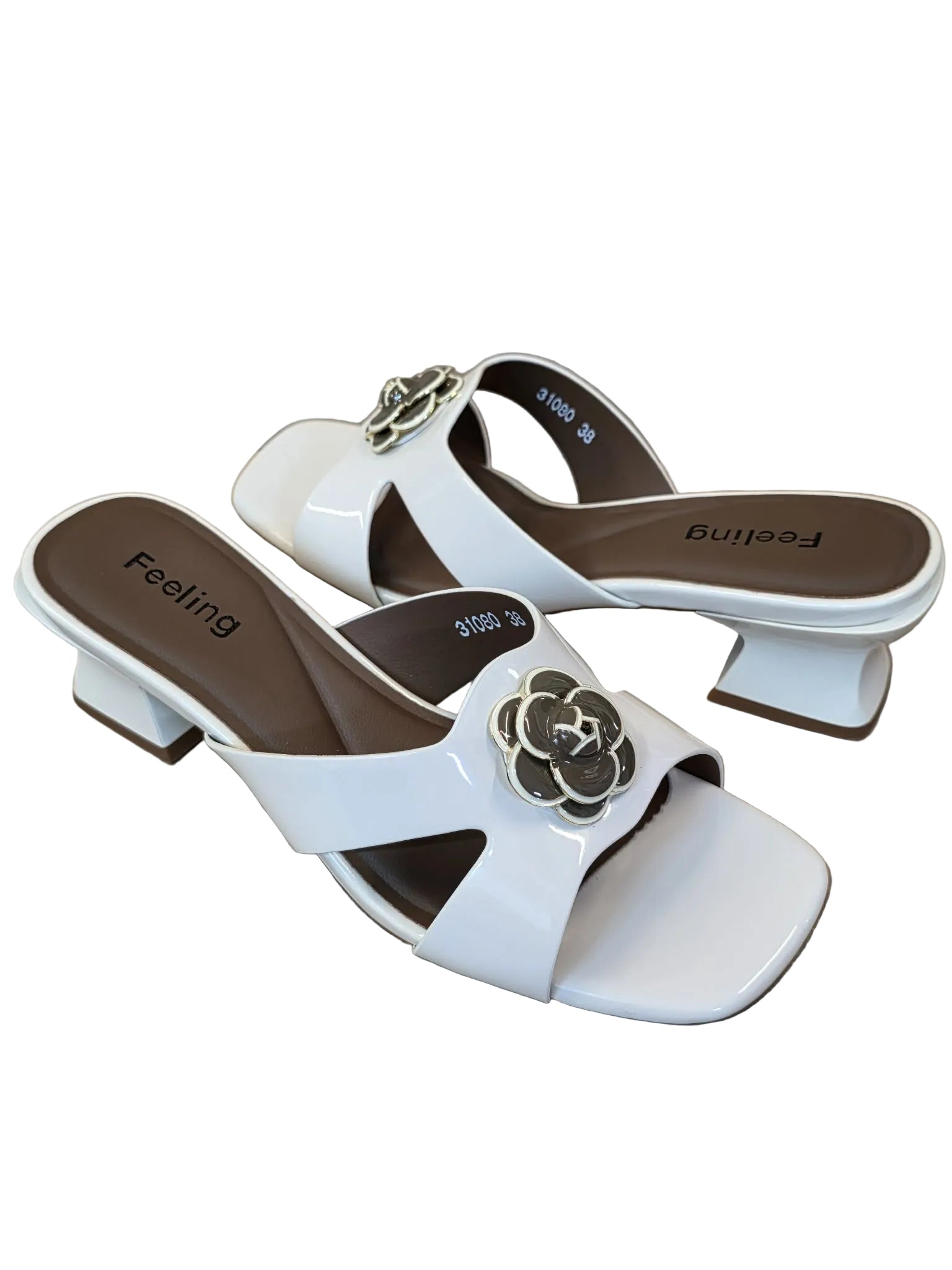 Papuci Feeling Piele Naturala 31080 Beige