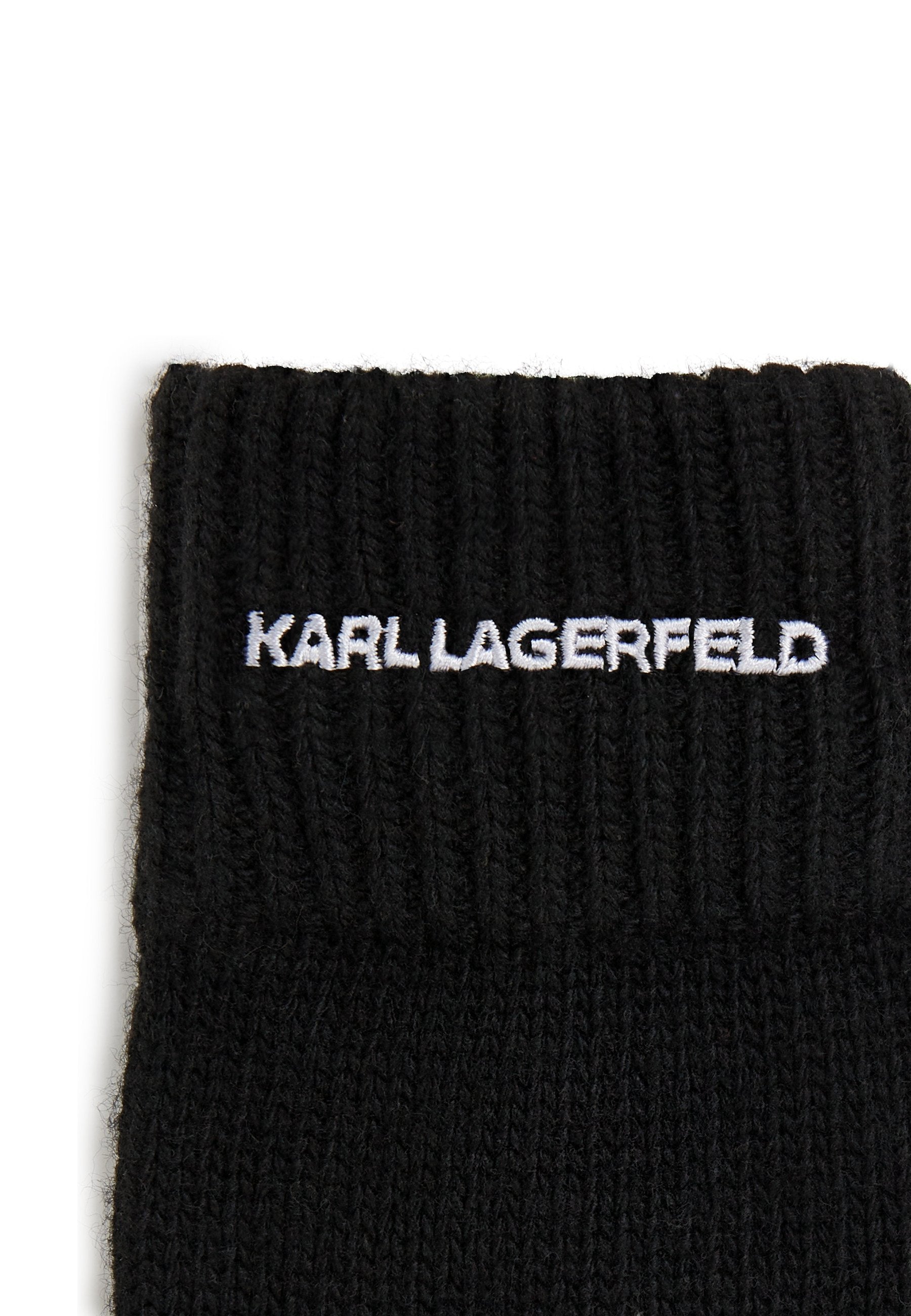 Mănuși Dama  Karl Lagerfeld Essential Logo Black