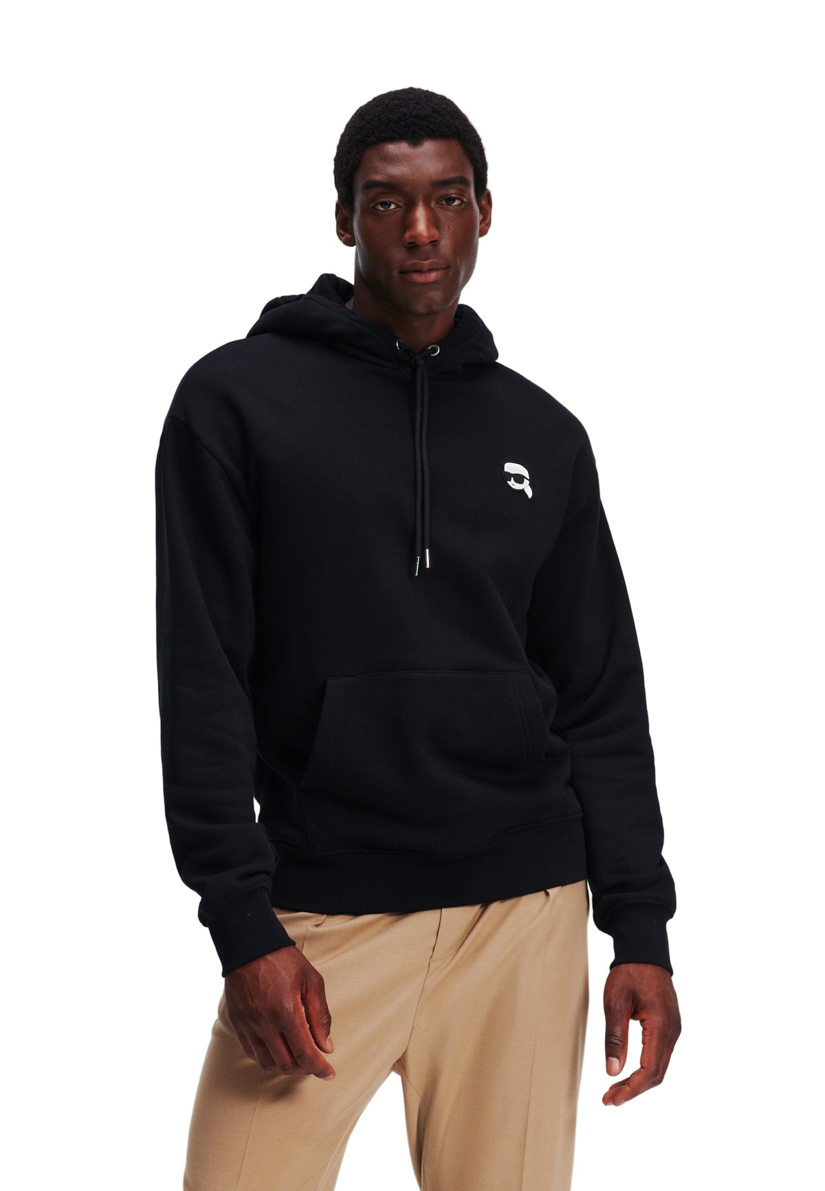 Ikonik 2.0 Mini Hoodie Black  - Karl Lagerfeld