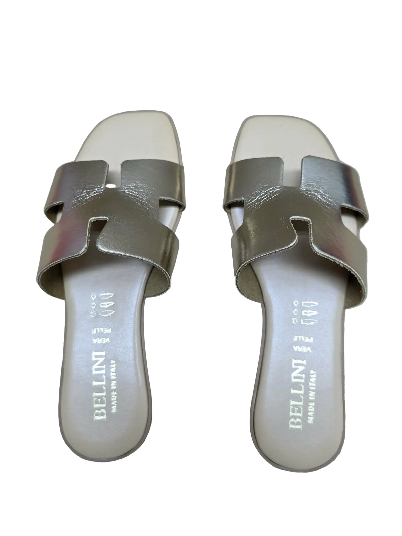 Papuci Piele Naturala Lux Vibe Auriu Bellini