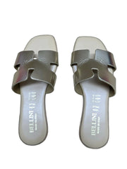 Papuci Piele Naturala Lux Vibe Auriu Bellini