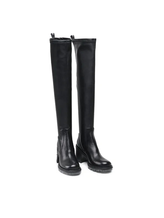 Cizme Piele Naturala KL33690 Black - Karl Lagerfeld