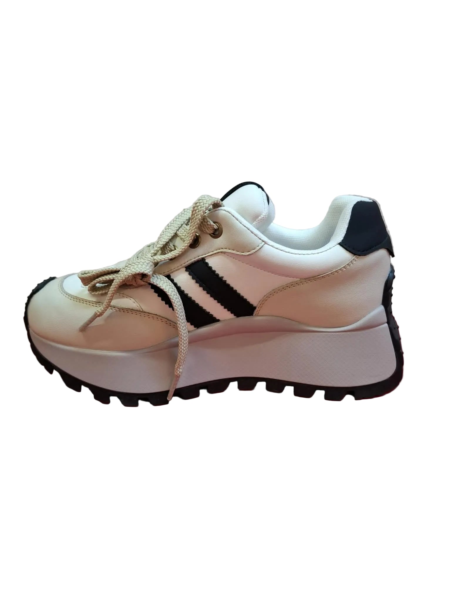 Sneakers Piele Naturala Feeling 25110 Beige
