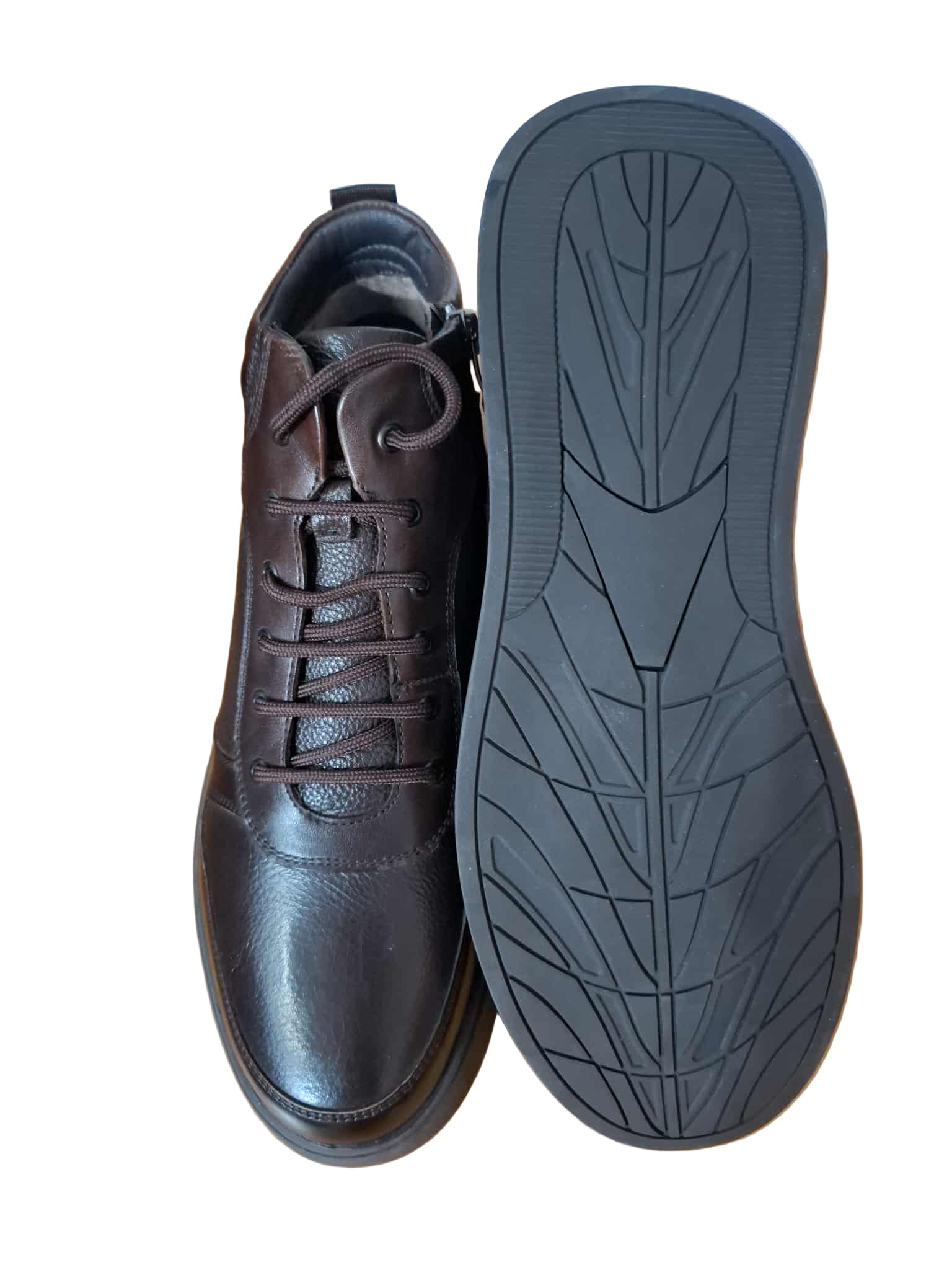 Ghete Piele Naturala Battisto Lascari QS-23 Coffee