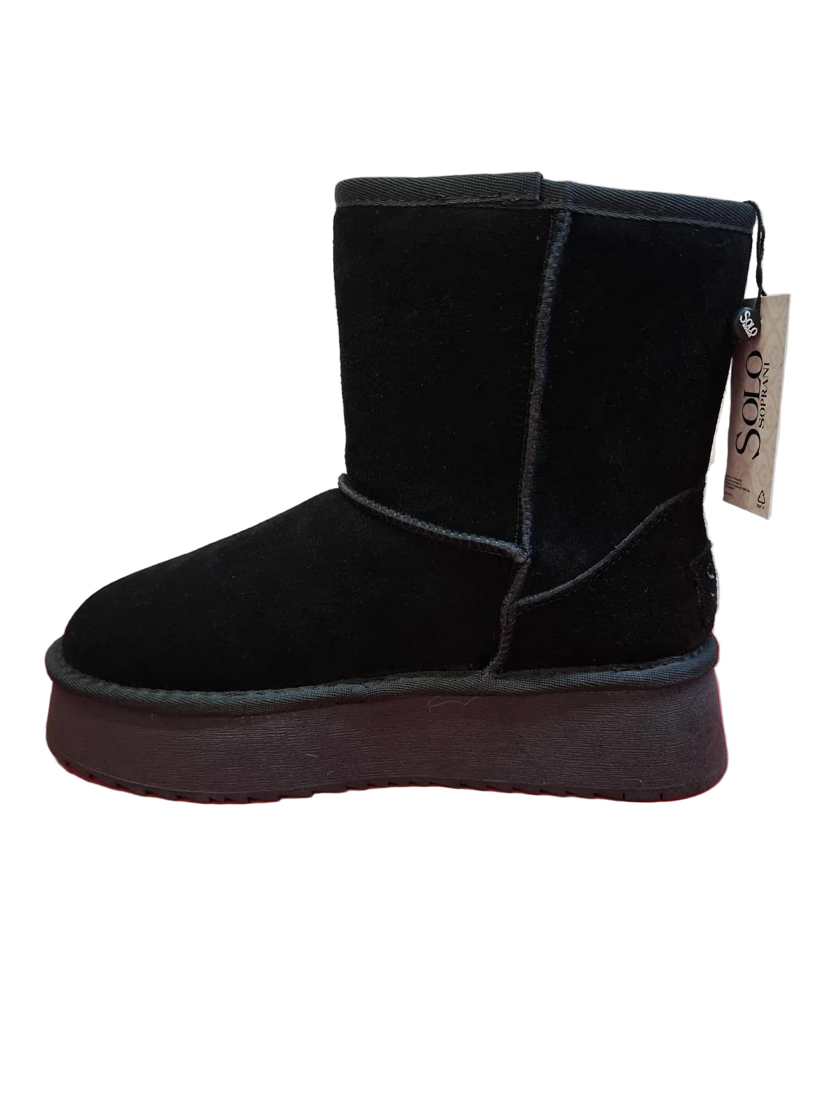 Ghete Tip UGG Solo Soprani Tir Platform 02 Black