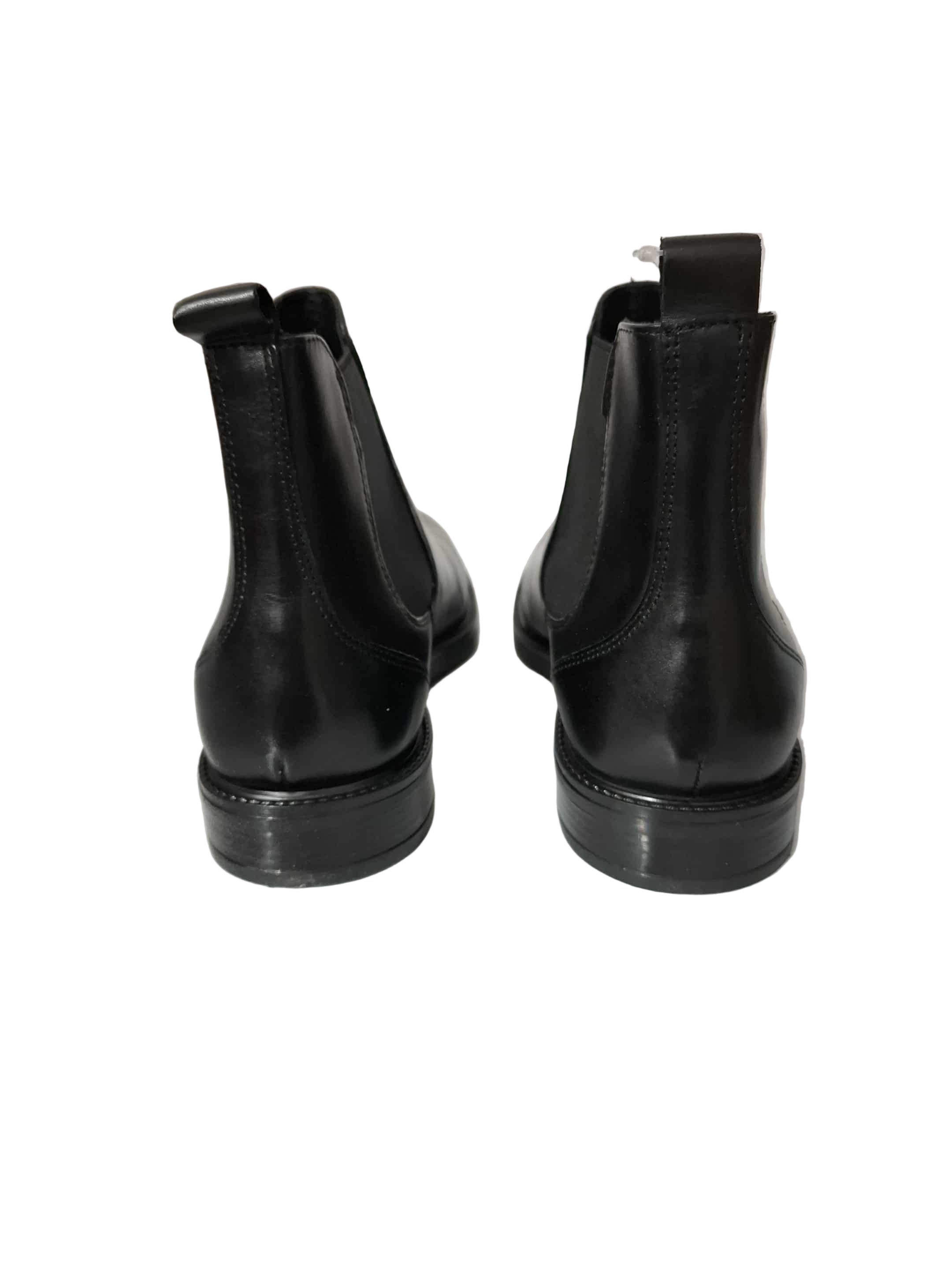 Ghete Piele Naturala MH65H04 Black Parrotto