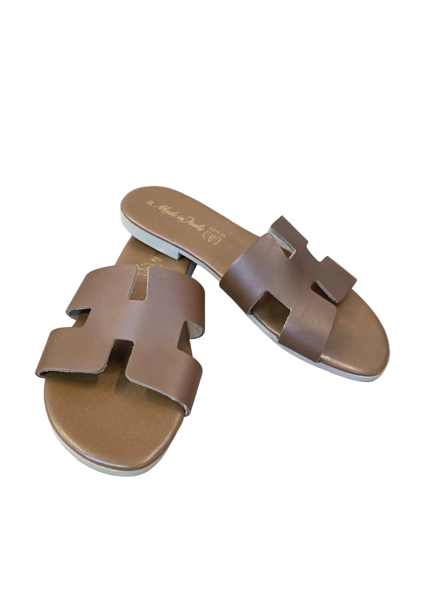 Papuci Piele Naturala Lux Vibe Italy Cuoio Nappa