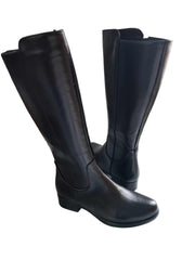 Cizme Piele Naturala  Capri Black Nappa - Dolly Shoes