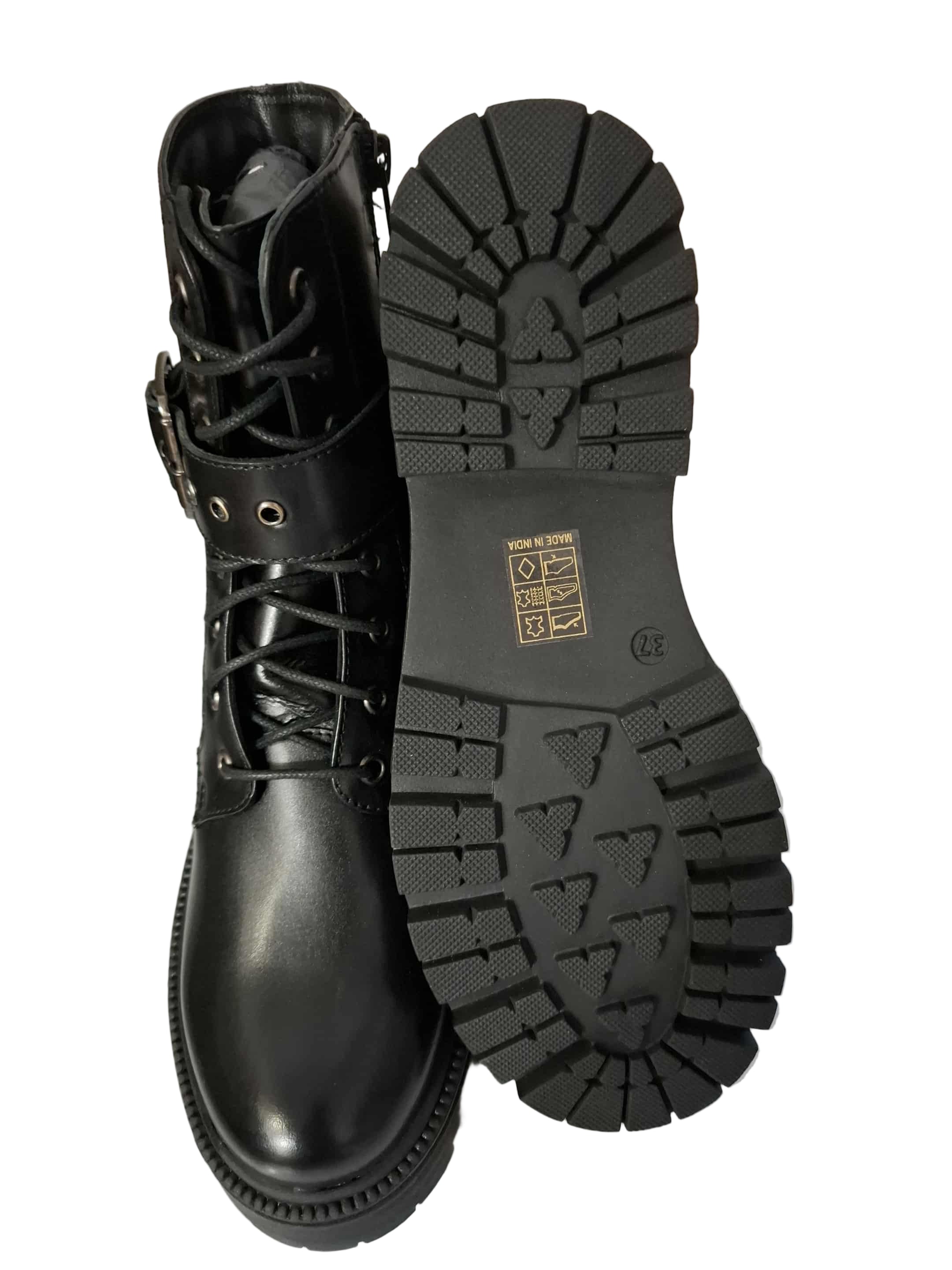 Ghete Piele Naturala Bellini A2065 Black