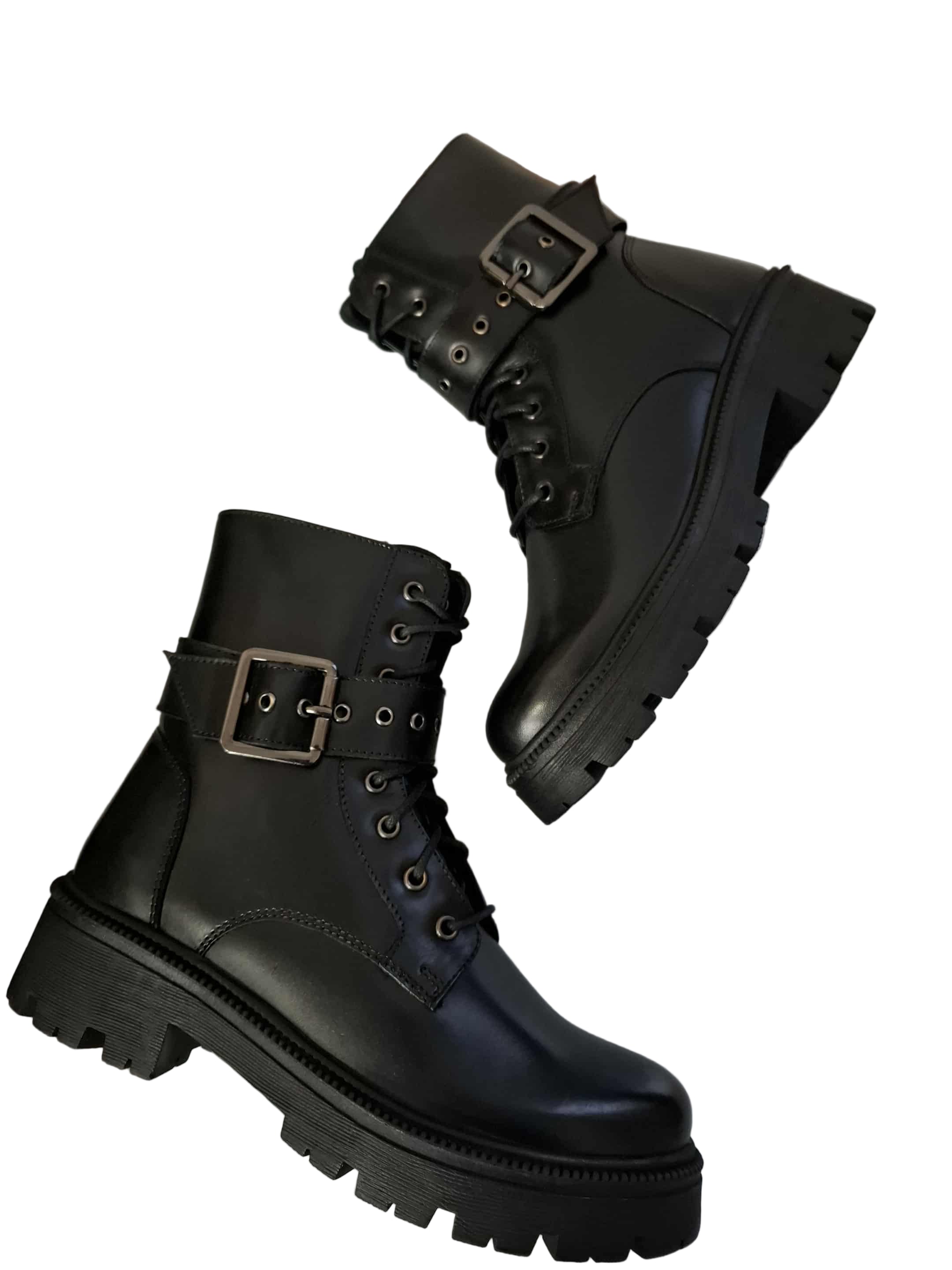 Ghete Piele Naturala Bellini A2065 Black