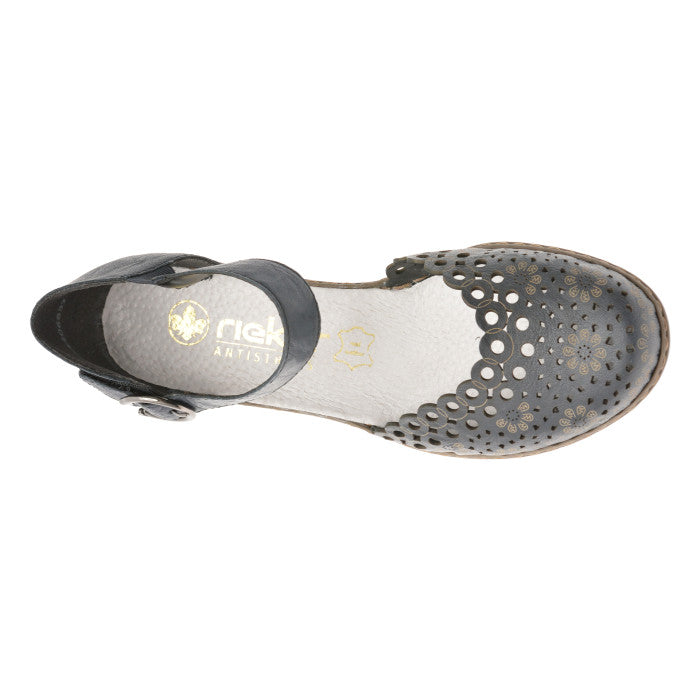 Pantofi Piele Naturala Rieker 40902-14 Bleumarin