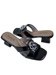 Papuci Feeling Piele Naturala 31080 Black