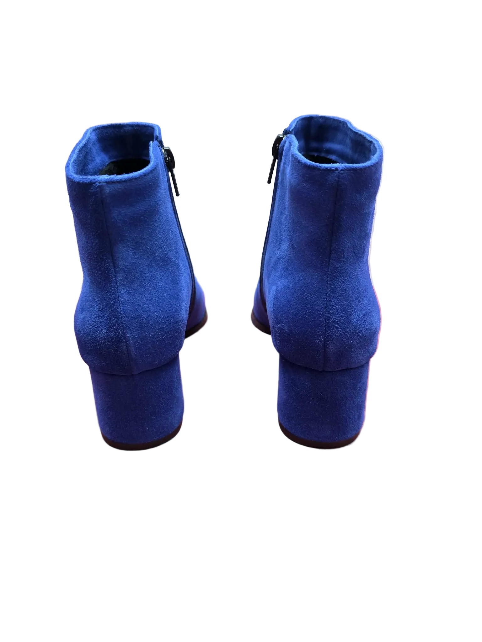 Botine Piele Naturala Savina Royal Blu Suede - Dolly Shoes