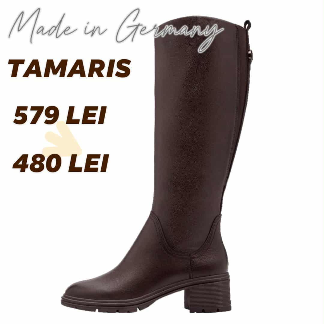 Cizme Piele Naturala Tamaris 1-25629-45 Mocca