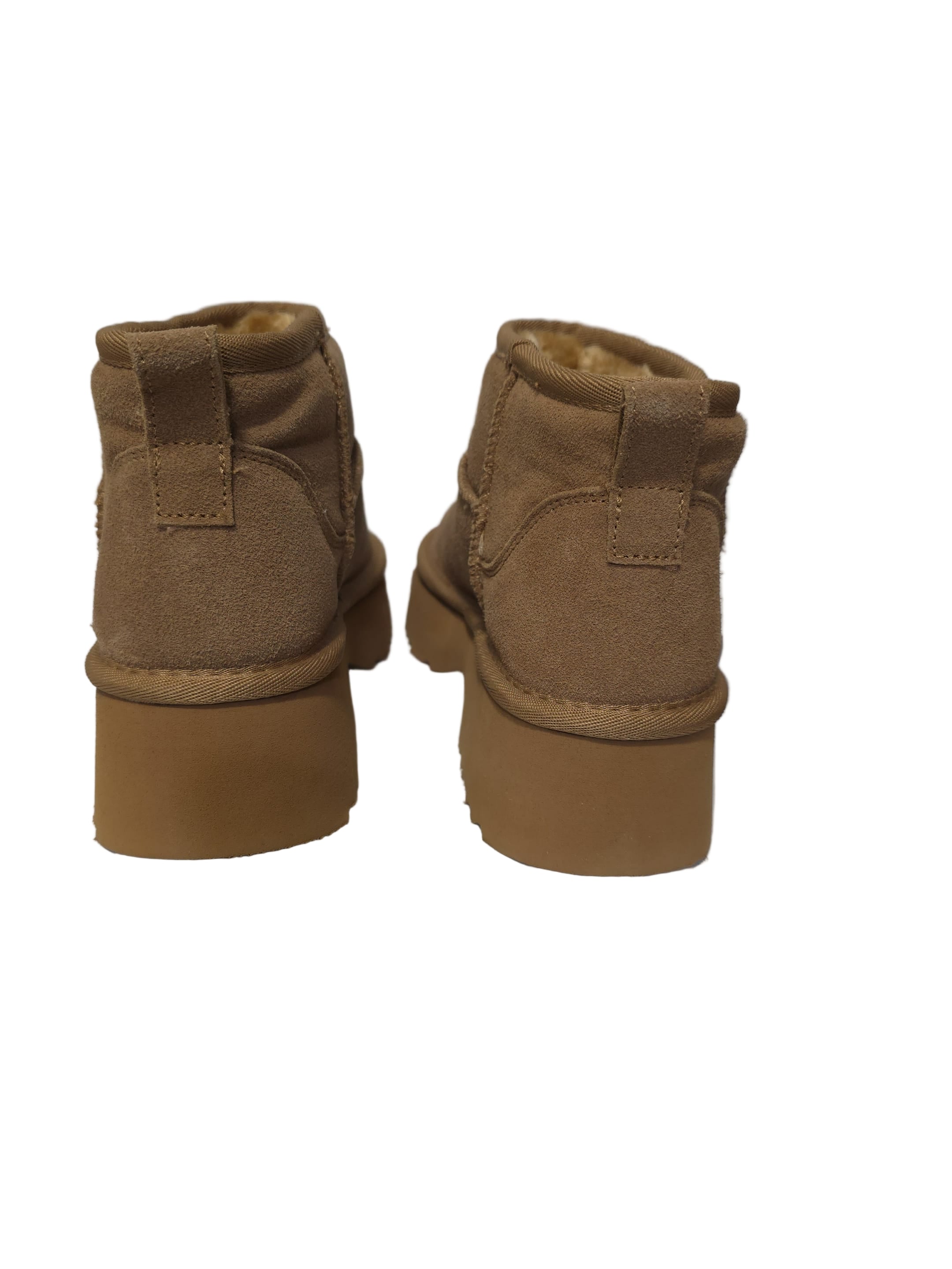 Ghete Piele Naturala Tip UGG 1274 Crosta Camel - Energy