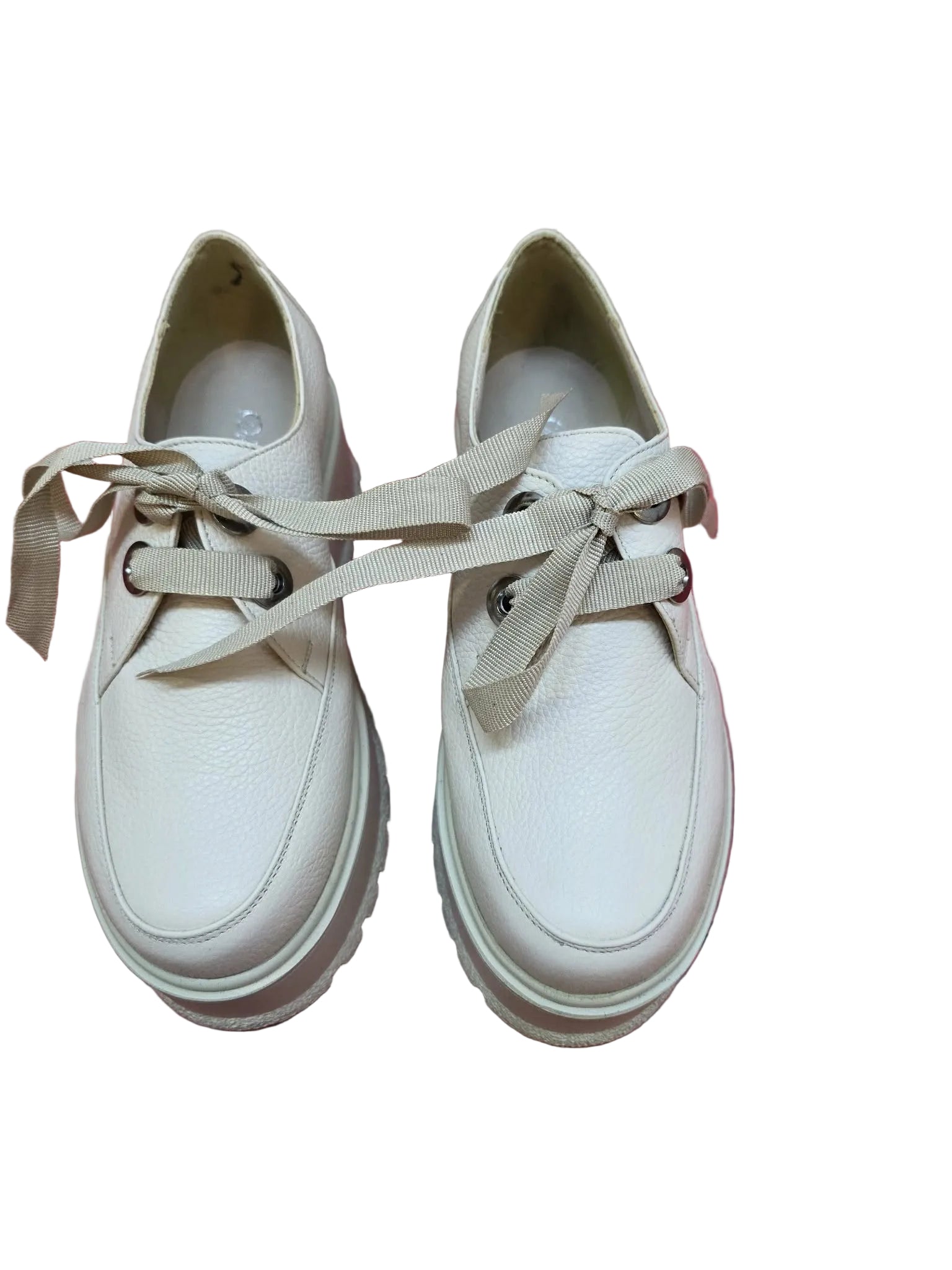 Pantofi Piele Naturala Valery Bej - Dolly Shoes