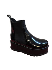 Ghete Piele Naturala Eros Black Naplac