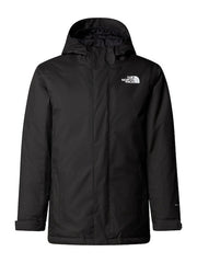 The North Face Geacă Impermeabilă și Antivânt pentru Copii cu Glugă Neagră