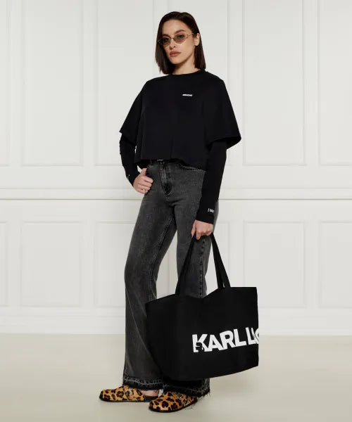 Geanta Essential Big Logo Shopper Black - Karl Lagerfeld