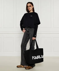 Geanta Essential Big Logo Shopper Black - Karl Lagerfeld