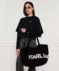 Geanta Essential Big Logo Shopper Black - Karl Lagerfeld