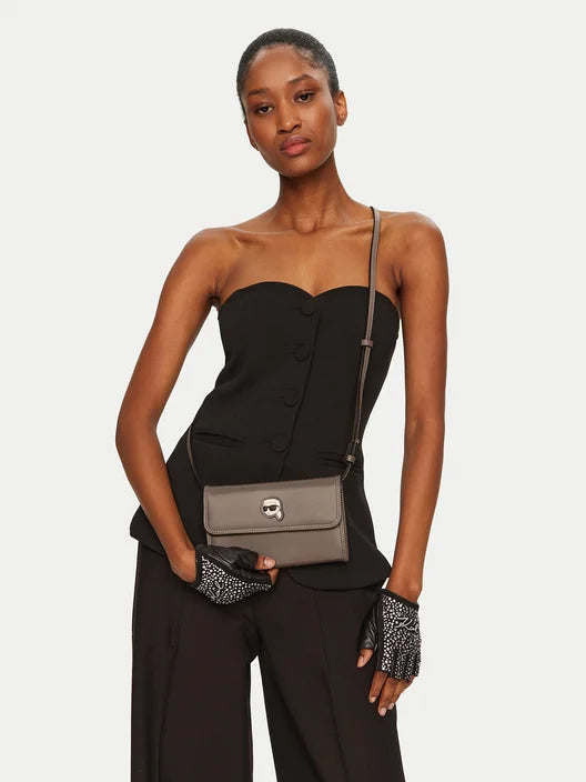 Geanta Ikonik 2.0 Wallet Ash Grey - Karl Lagerfeld