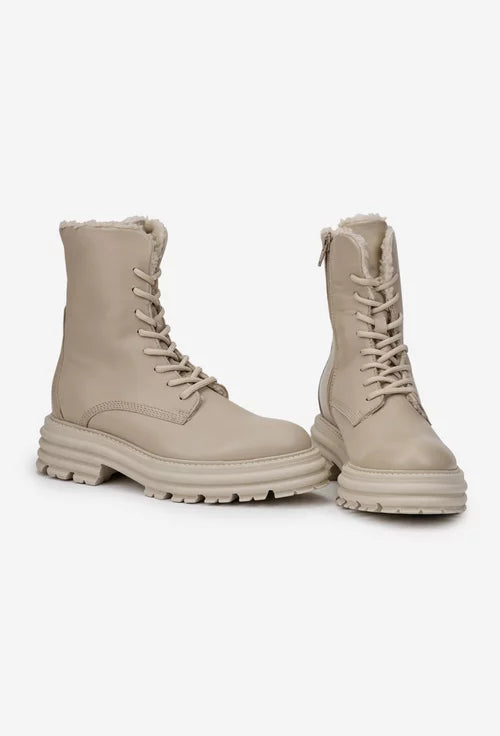 Ghete Piele Naturala Parrotto VH-473H02 Beige