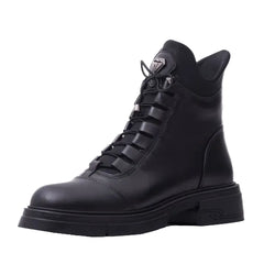 Ghete Piele Naturala 087 500 Black Dogati