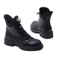 Ghete Piele Naturala 087 500 Black Dogati