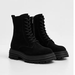 Ghete Piele Naturala Parrotto VH-473H06 Black