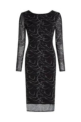 Rochie Mesh Aop Dress Karl Lagerfeld